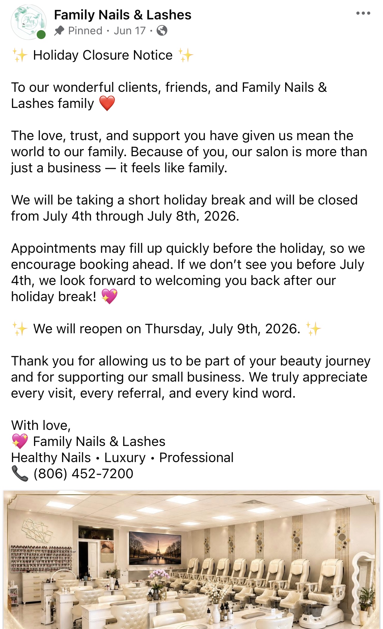 Family Nails & Lashes by Kay nail work in Canyon, Texas